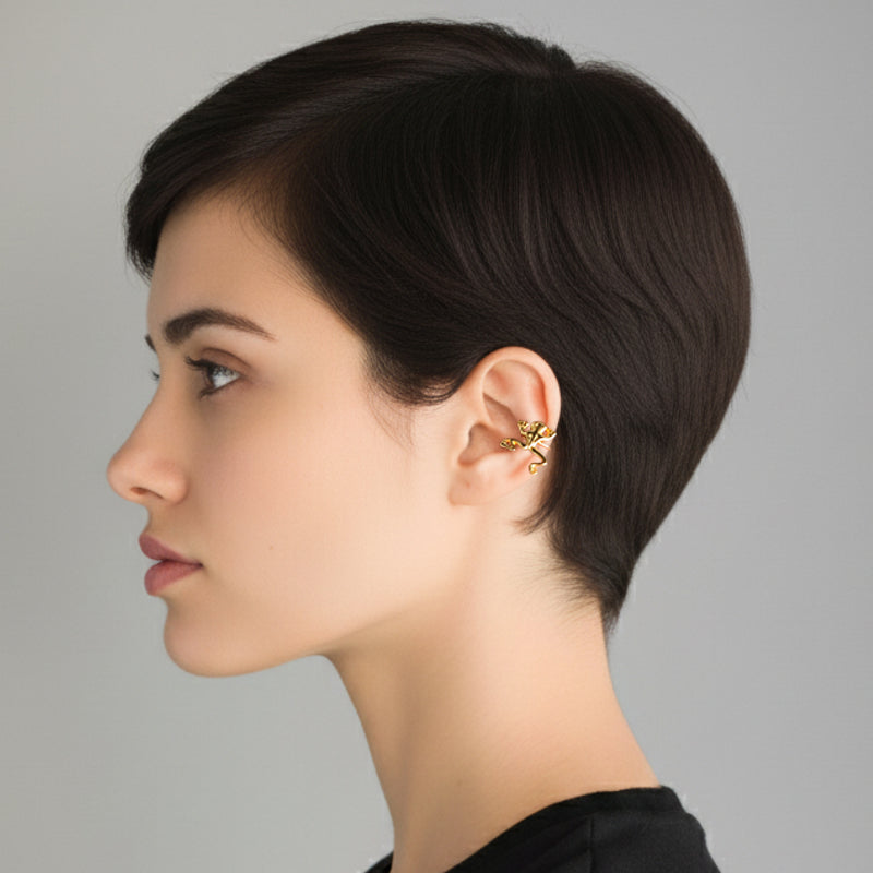 MUISCA RANA EARCUFF - Unisex - Handmade - 24K gold-plated