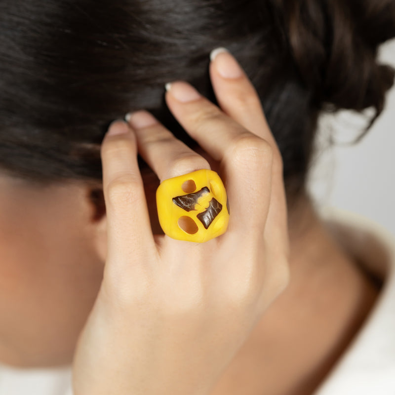 GÉNESIS RING - Handmade - Tagua (vegetable ivory)