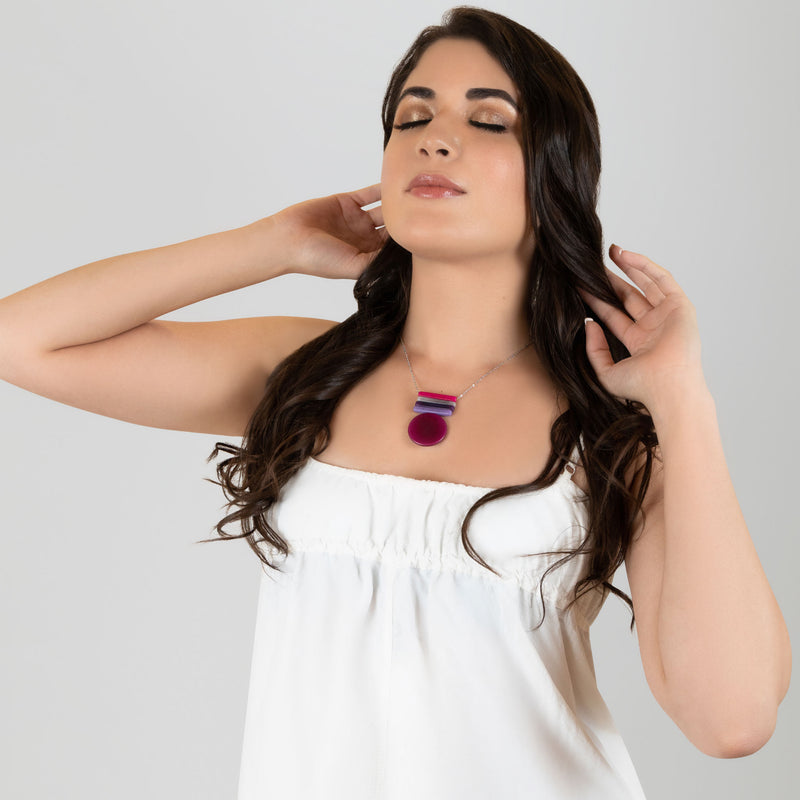 SOLIÄ NECKLACE - Handmade - Stainless steel - Tagua (vegetable ivory)