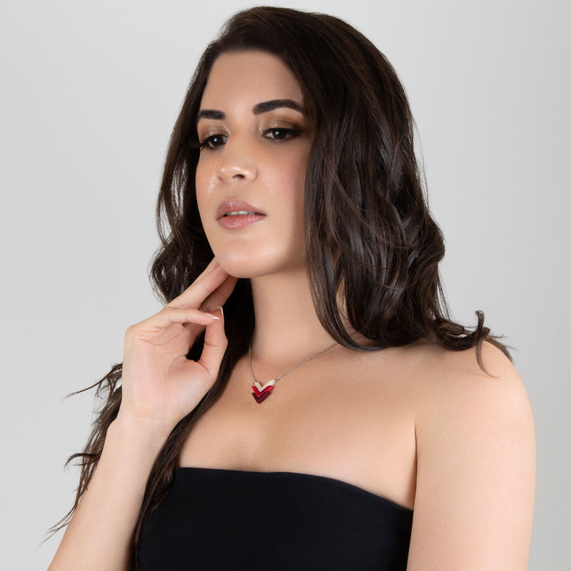 FLECHA NECKLACE - Handmade - Stainless steel - Tagua (vegetable ivory)