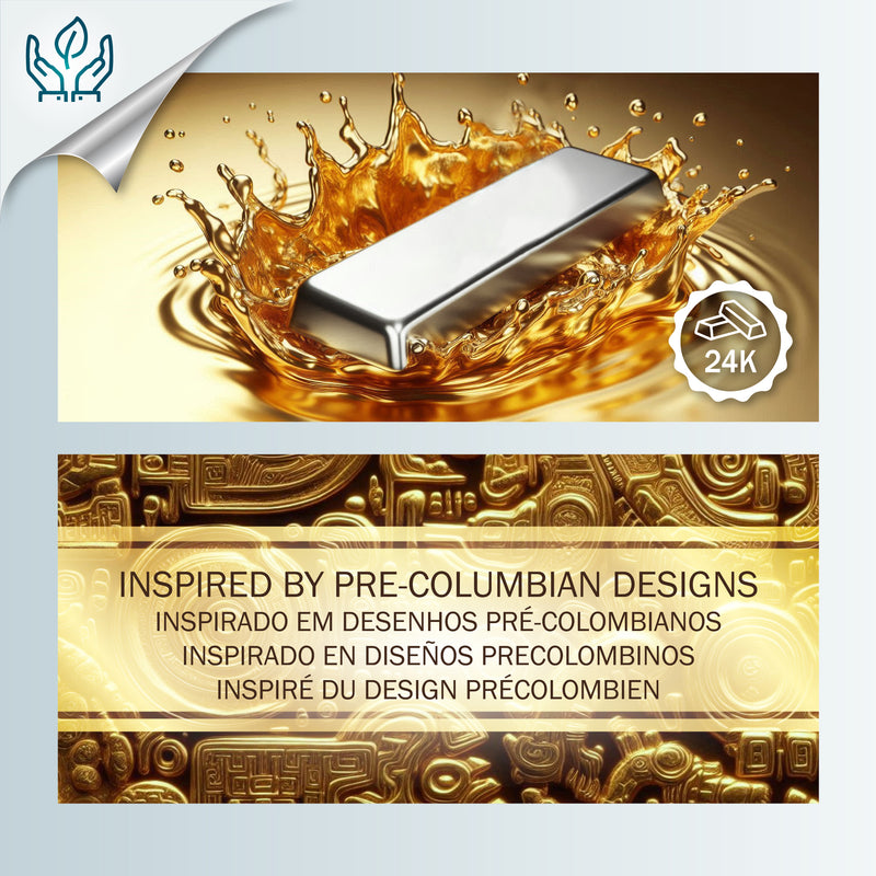 NARIGUERA EARRINGS - Handmade - 24K gold-plated