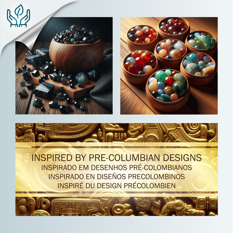 PULSEIRA ARCOÍRIS - Feita à mão - Banhada a ouro de 24 quilates - Ágatas, ônix, jades e ametistas