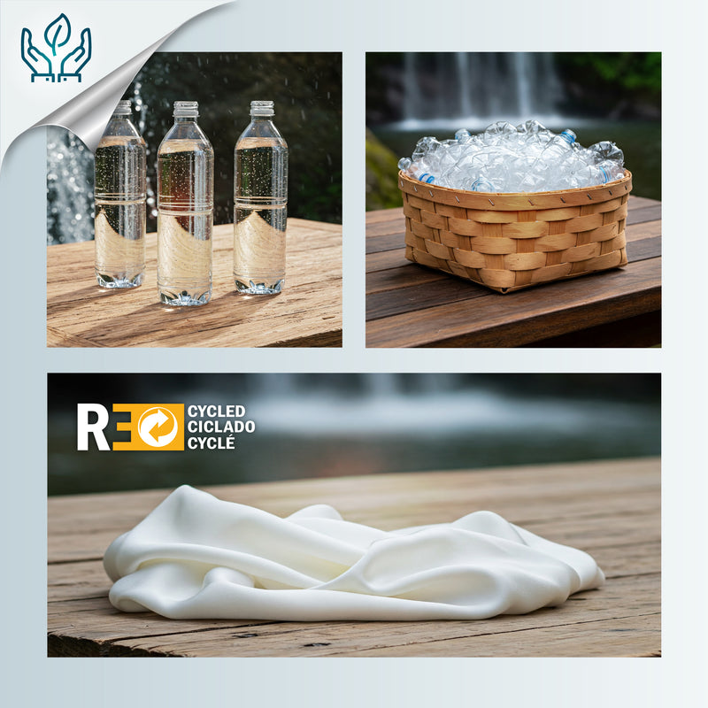 FOULARD - Gingembre Pin - Soie synthétique créée à partir de bouteilles en plastique recyclées