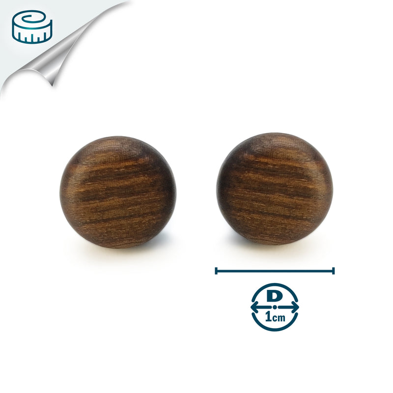 WOODIE TRIO EARRINGS - Handmade - Reversible - Plywood (3 crossed-laid layers of wood veneer)