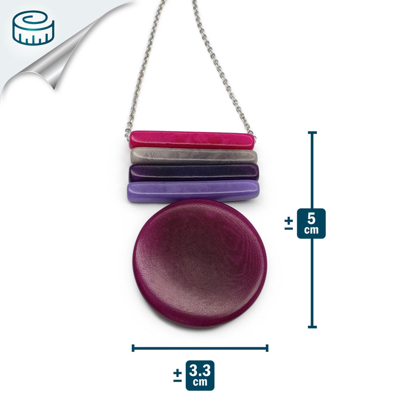 SOLIÄ NECKLACE - Handmade - Stainless steel - Tagua (vegetable ivory)