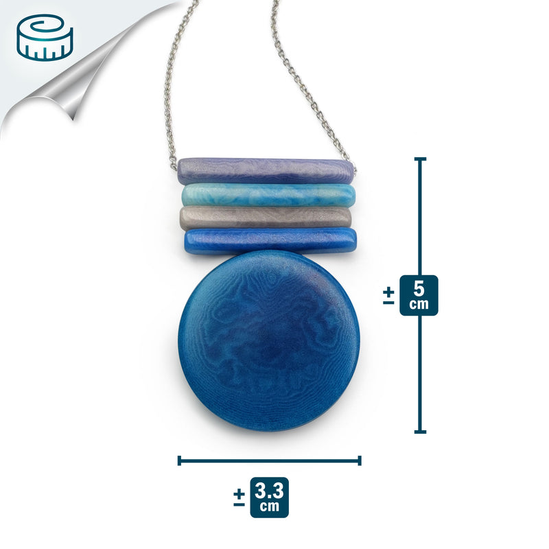 SOLIÄ NECKLACE - Handmade - Stainless steel - Tagua (vegetable ivory)