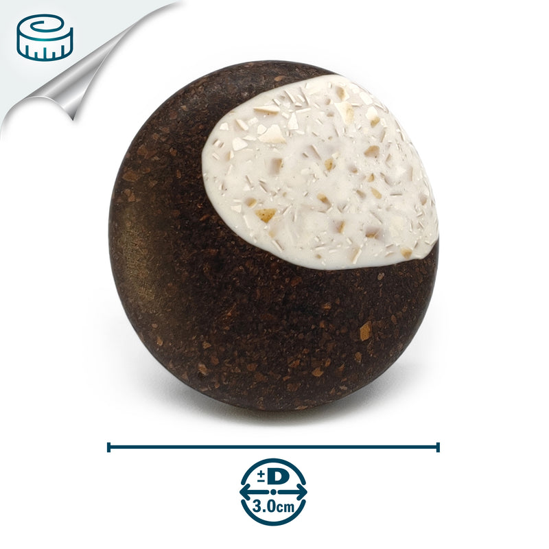 CAFECITA RING - Handmade - Adjustable - Coffee grounds, crushed eggshells