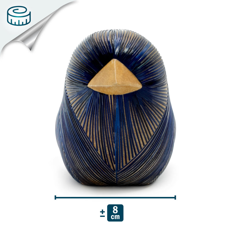 AVE DECORATIVA ANDINA - A arte do tamo - Madeira decorada com palha de trigo e cevada (marchetaria de palha)