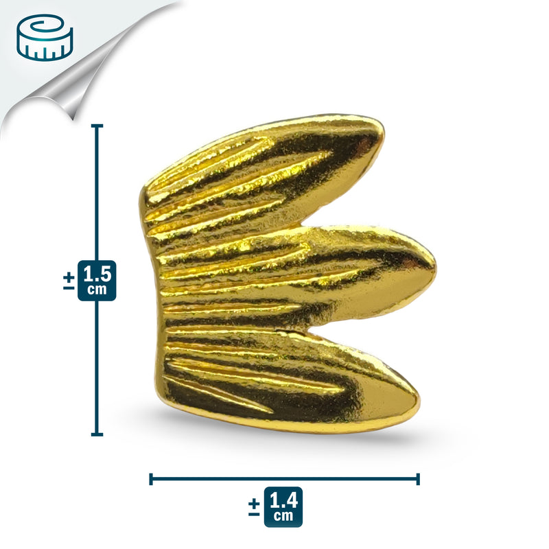 EARCUFF MUISCA ALITA - Unissexo - Feito à mão - Banhado a ouro de 24 quilates