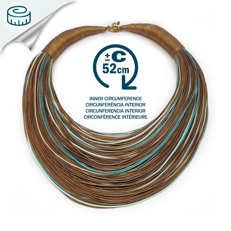 INSPIRA NECKLACE - Handmade - Synthetic silk cords