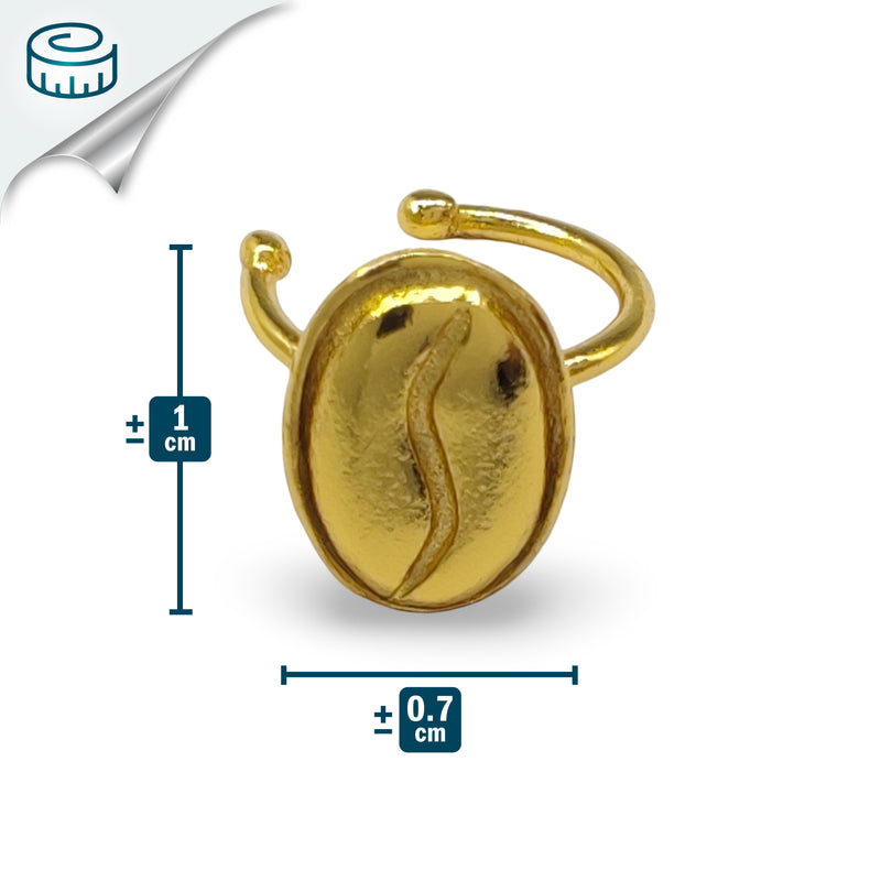 MUISCA CAFÉ EARCUFF - Unisex - Handmade - 24K gold-plated