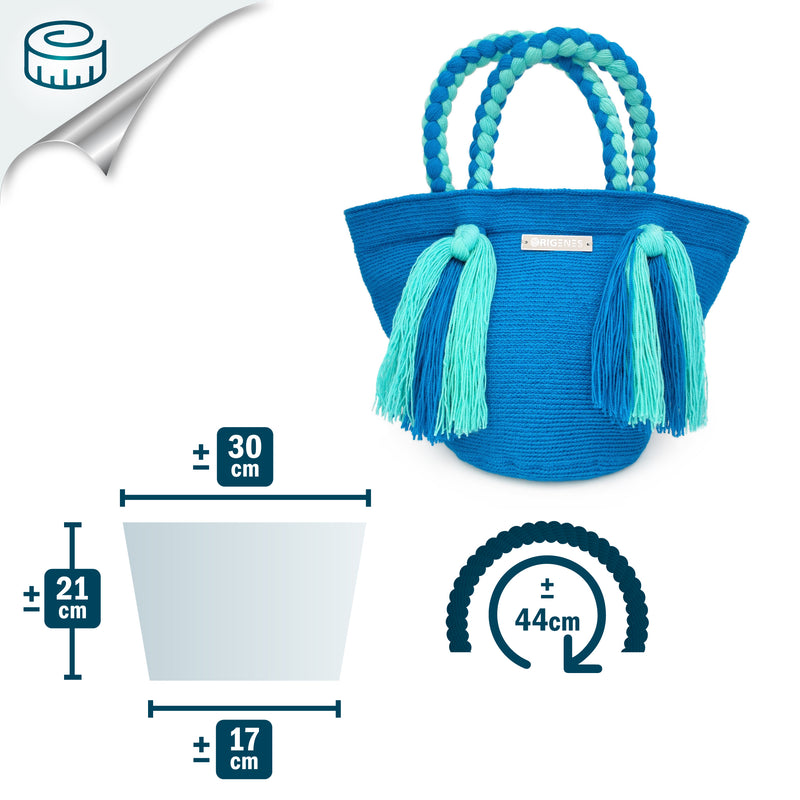 UMAKI WAYUU BAG - Size MINI - Crocheted by hand by women of the Wayuu indigenous community in La Guajira (Colombia)