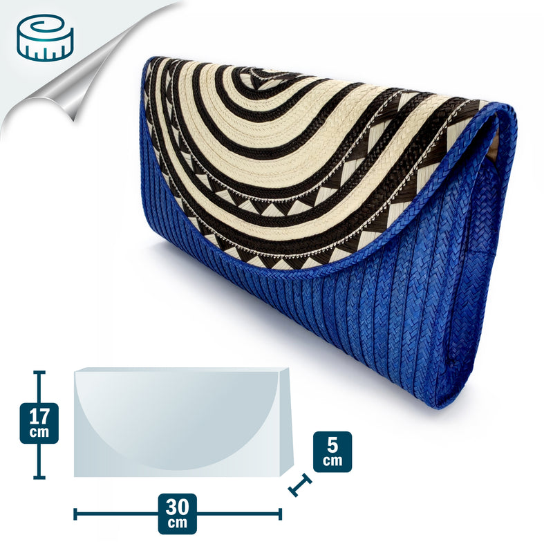 CLUTCH ZENÚ - Feita à mão - Cana selvagem entrançada (caña flecha)