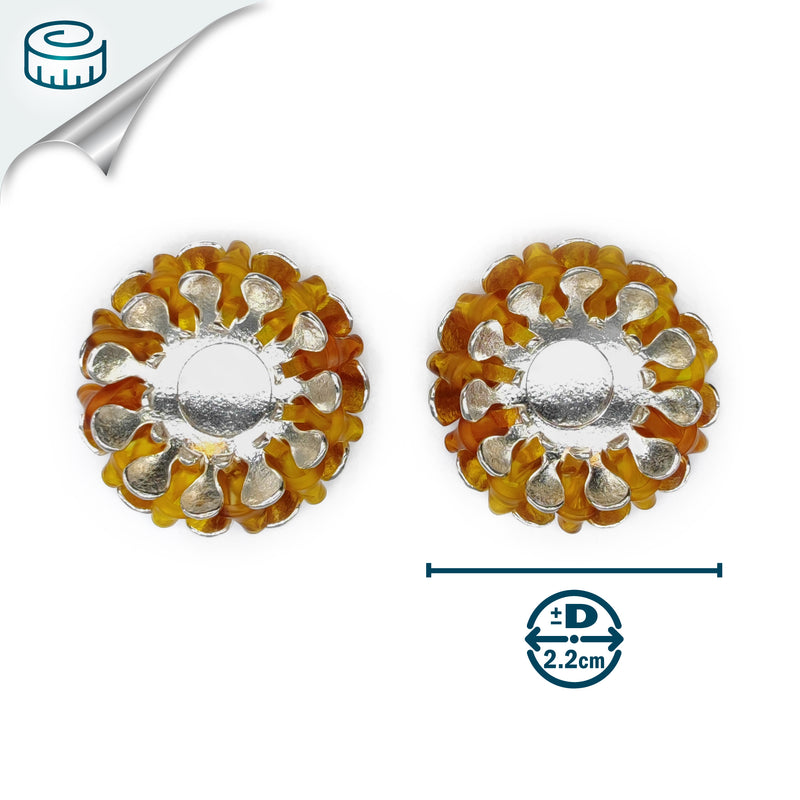 ECOSOL EARRINGS - Handmade - Sterling silver 925 - Recycled bottle cap plastic liners