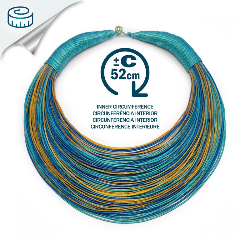 INSPIRA NECKLACE - Handmade - Synthetic silk cords