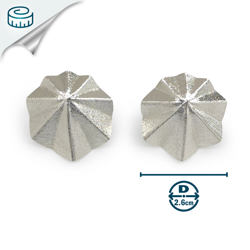 MARINA SEASHELL EARRINGS - Handmade - Silver