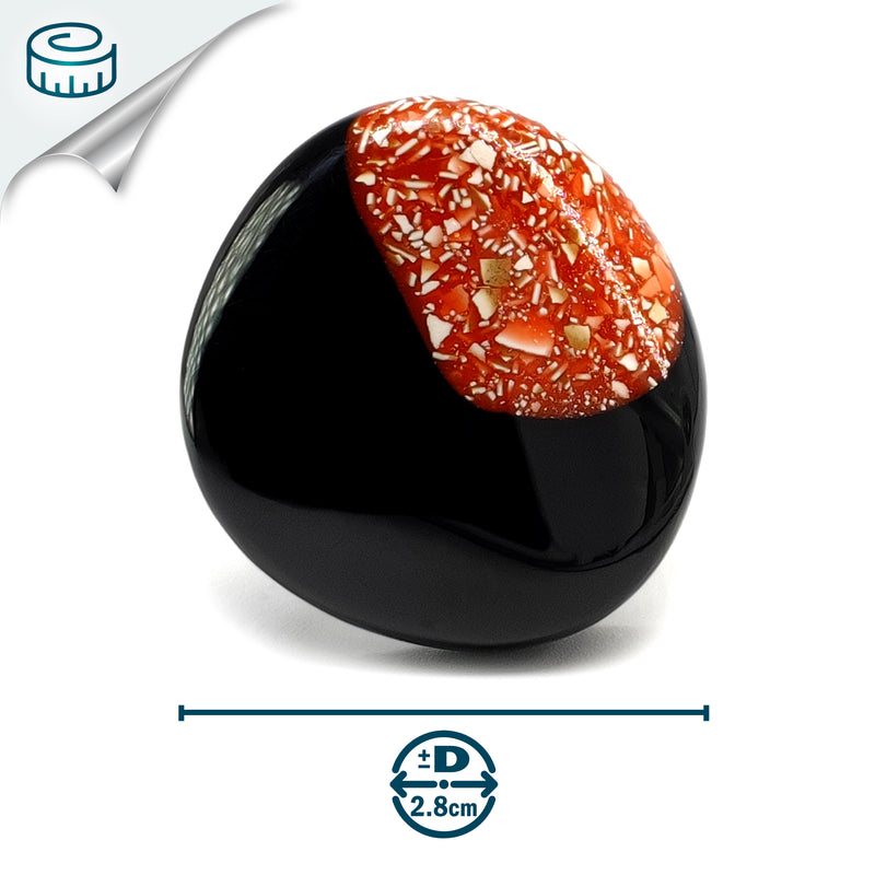 NATÜA RING - Handmade - Adjustable - Crushed eggshells