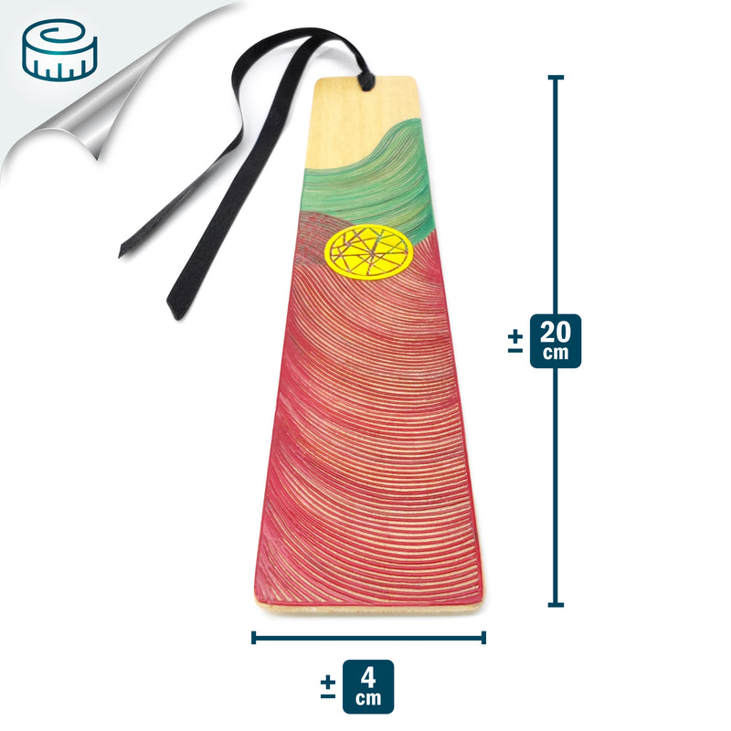 PORTUGAL BOOKMARK - NATIONAL TEAMS COLLECTION - Tamo art - Light wood decorated with wheat and barley stalks (straw marquetry)