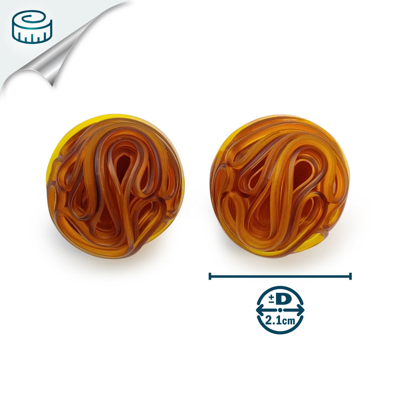 ECOTOPIA EARRINGS - Handmade - Sterling silver 925 - Recycled bottle cap plastic liners