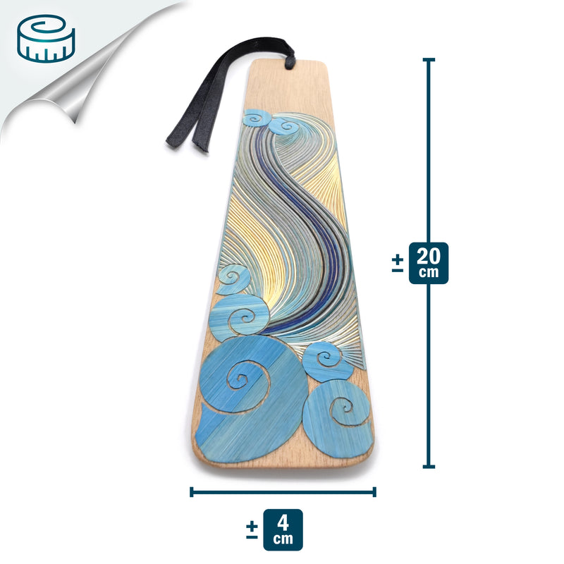 AIR BOOKMARK - THE FOUR ELEMENTS COLLECTION - Tamo art - Light wood decorated with wheat and barley stalks (straw marquetry)