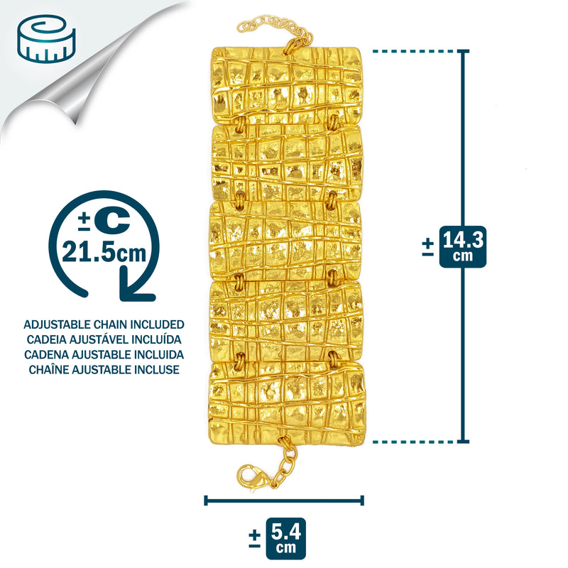 VICTORIA BRACELET - Handmade - 24K gold-plated