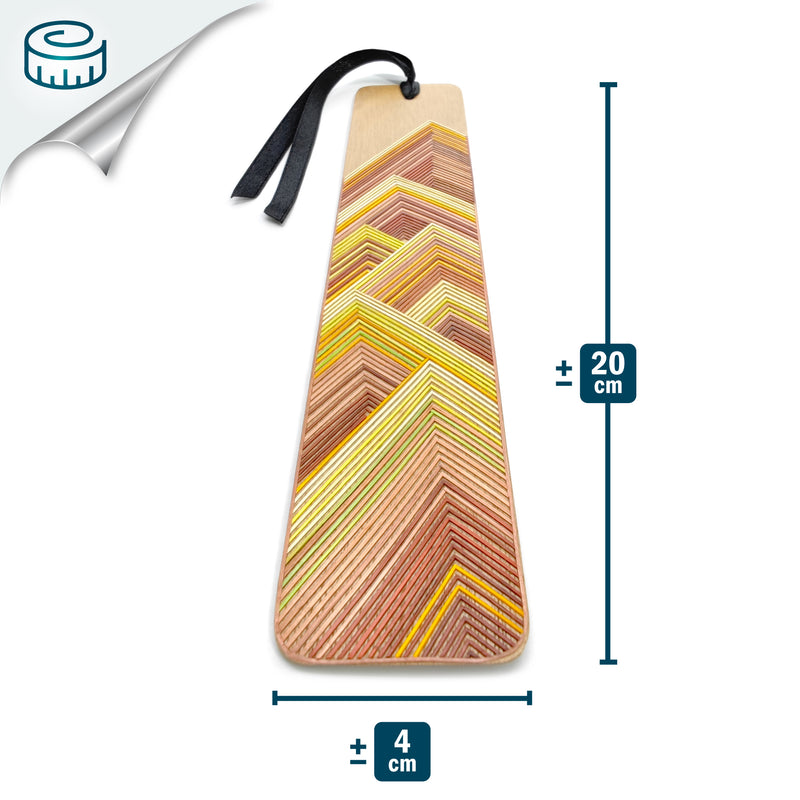 EARTH BOOKMARK - THE FOUR ELEMENTS COLLECTION - Tamo art - Light wood decorated with wheat and barley stalks (straw marquetry)