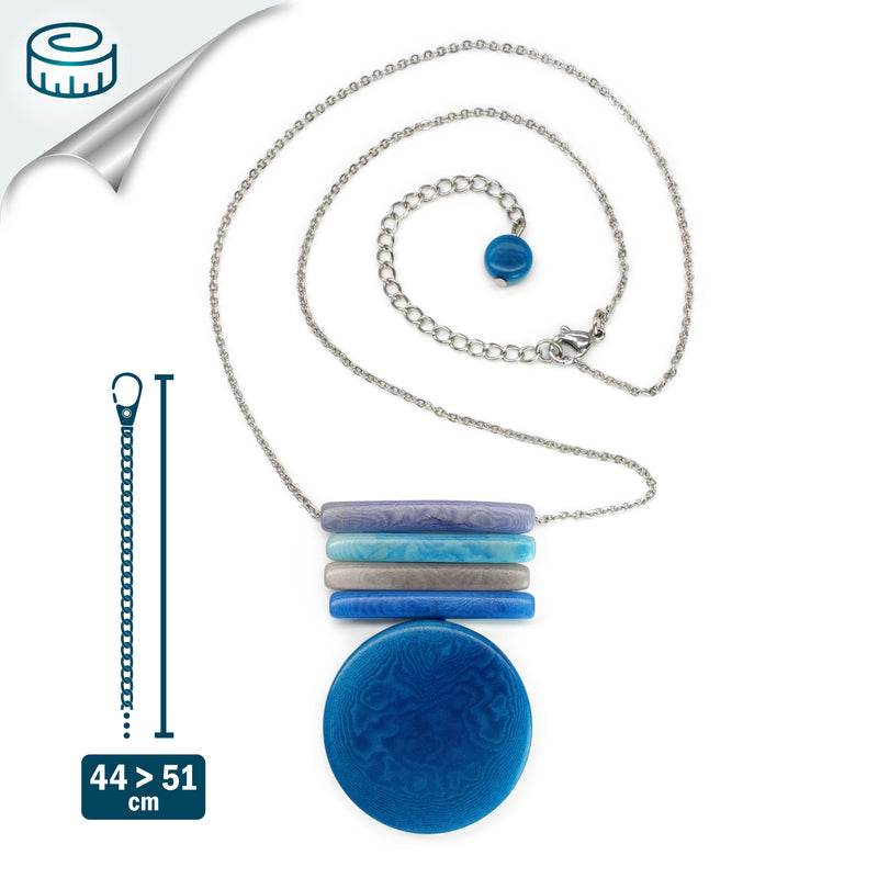 SOLIÄ NECKLACE - Handmade - Stainless steel - Tagua (vegetable ivory)