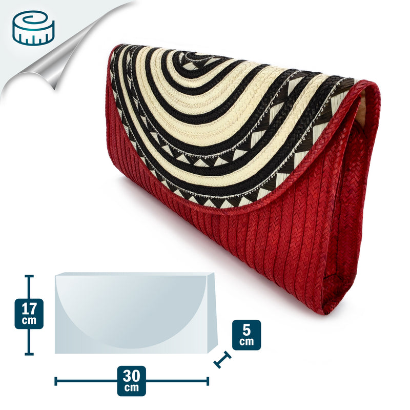 ZENÚ CLUTCH - Handmade - Braided wild cane (caña flecha)