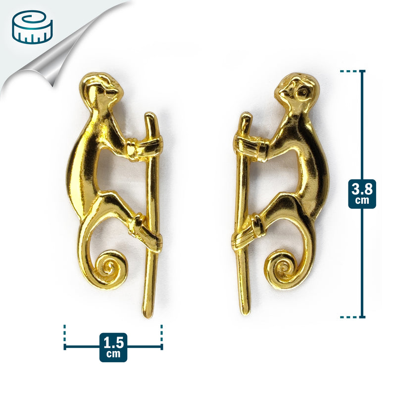 SIMIA EARRINGS - Handmade - 24K gold-plated