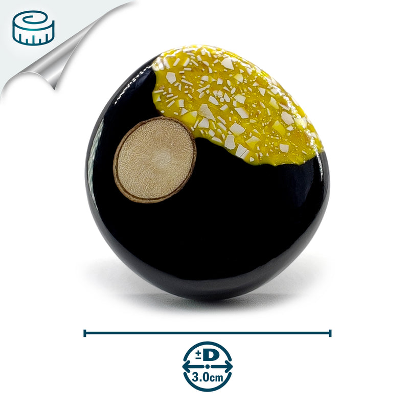 NATÜA RING - Handmade - Adjustable - Crushed eggshells, recovered wood