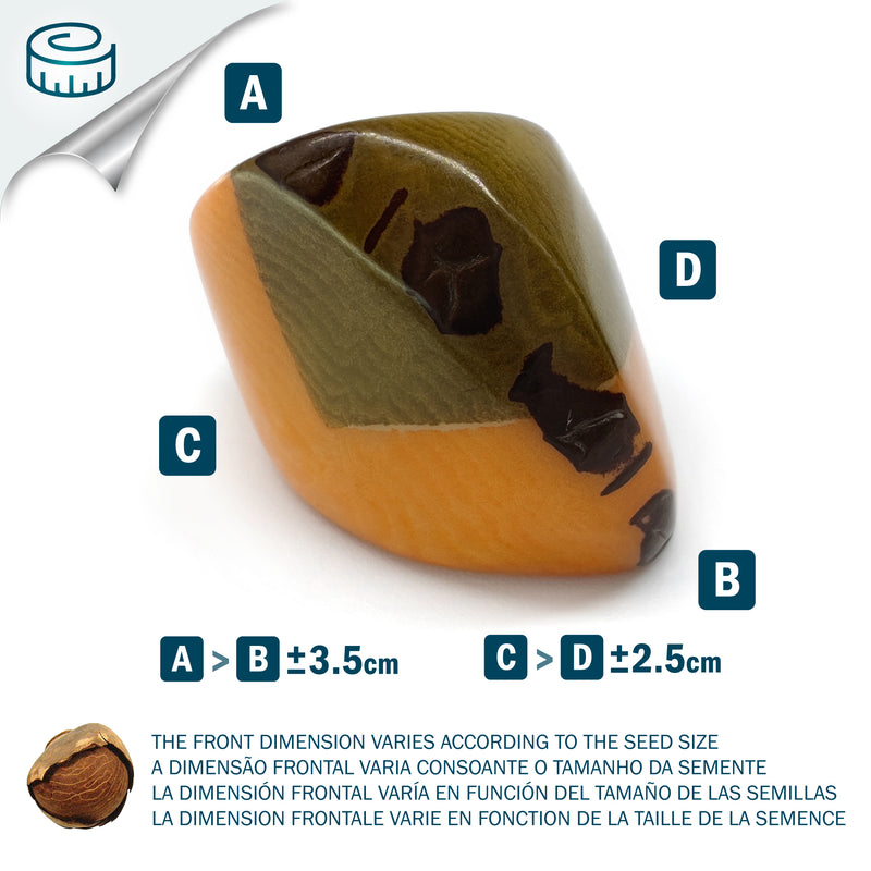 GÉNESIS CURVO RING - Handmade - Tagua (vegetable ivory)