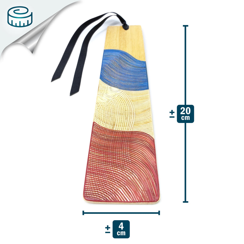 FRANCE BOOKMARK - NATIONAL TEAMS COLLECTION - Tamo art - Light wood decorated with wheat and barley stalks (straw marquetry)